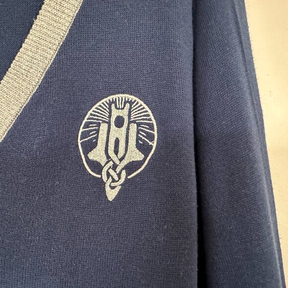 Skyrim College of Winterhold Button V-Neck Cardigan Sweater Large - Picture 4 of 8